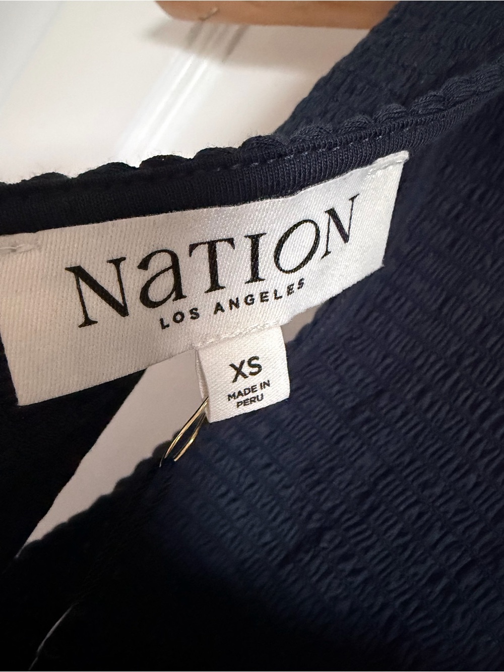 Nation LTD Navy Smocked Maxi Dress - Picture 7 of 9
